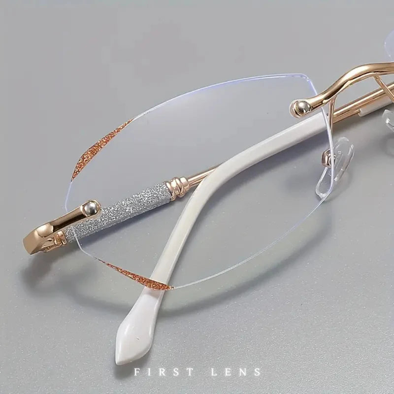 Ultralight Rimless Blue Light & UV Protection Progressives(+1.0~+7.0) Glasses
