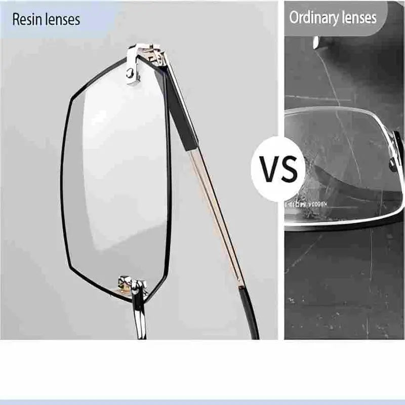 Ultra-Lightweight Precision Adaptive Reading Glasses with Adjustable Focus Portable Anti-Fatigue Eye Protection HD Lenses Comfortable for Reading