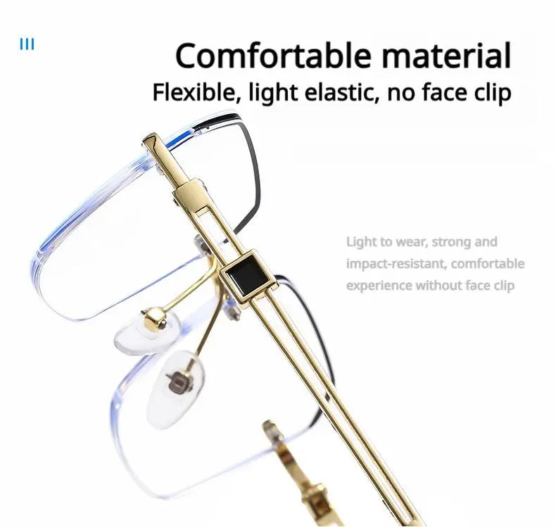Ultra-lightweight anti-blue light integrated Progressive reading glasses