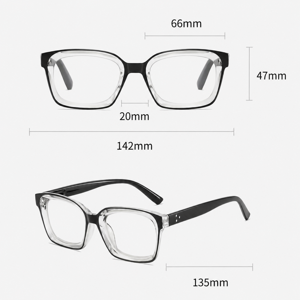 German Technological Marvel! Anti-Blue Light Photochromic Progressive Glasses (+1.0~+7.0)