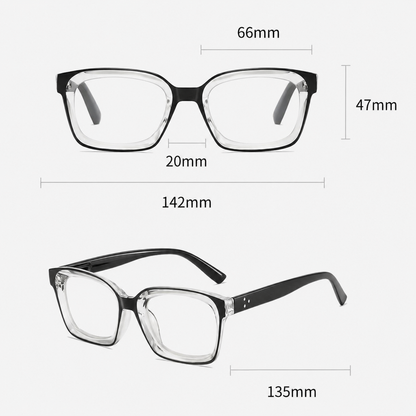 German Technological Marvel! Anti-Blue Light Photochromic Progressive Glasses (+1.0~+7.0)