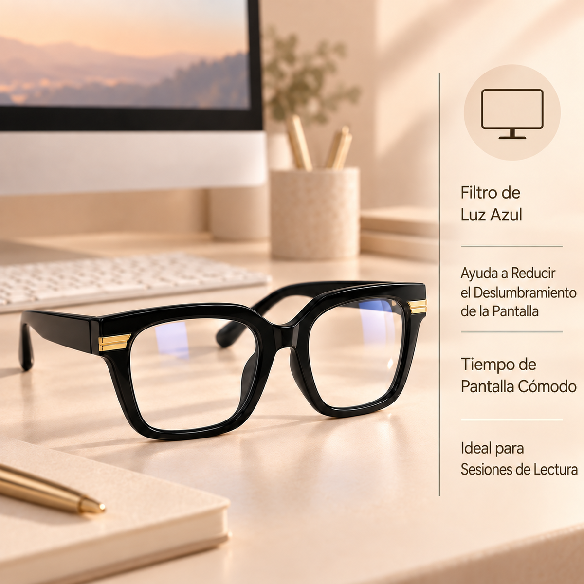 German Technological Marvel! Anti-Blue Light Photochromic Progressive Glasses (+1.0~+7.0)