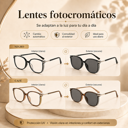 ¡Maravilla tecnológica óptica! Lentes de lectura bifocales fotocromáticos unisex ultraligeros (+1.0~+7.0)