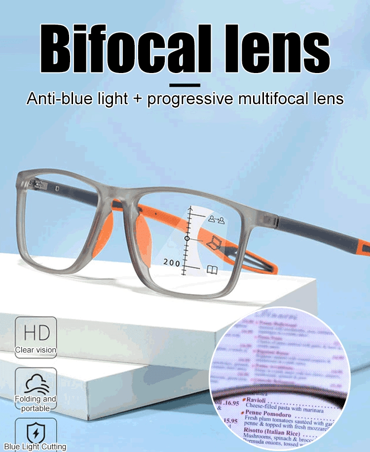 👓 Auto-Focus+1.0~+7.0, ☀️ Sun-Adaptive and 💻 Blue-Light Blocking. One pair for everything.