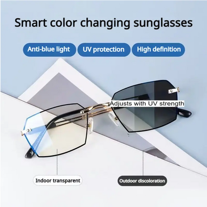 Ultra-Lightweight Precision Adaptive Reading Glasses with Adjustable Focus Portable Anti-Fatigue Eye Protection HD Lenses Comfortable for Reading