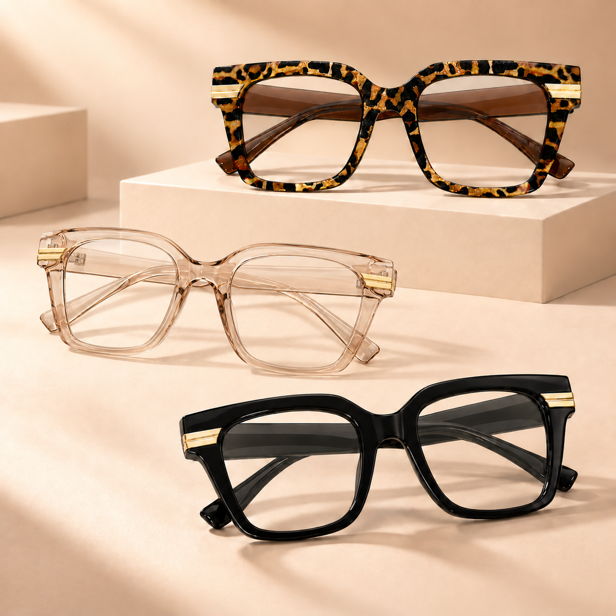 German Technological Marvel! Anti-Blue Light Photochromic Progressive Glasses (+1.0~+7.0)