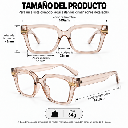 German Technological Marvel! Anti-Blue Light Photochromic Progressive Glasses (+1.0~+7.0)