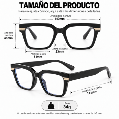 German Technological Marvel! Anti-Blue Light Photochromic Progressive Glasses (+1.0~+7.0)