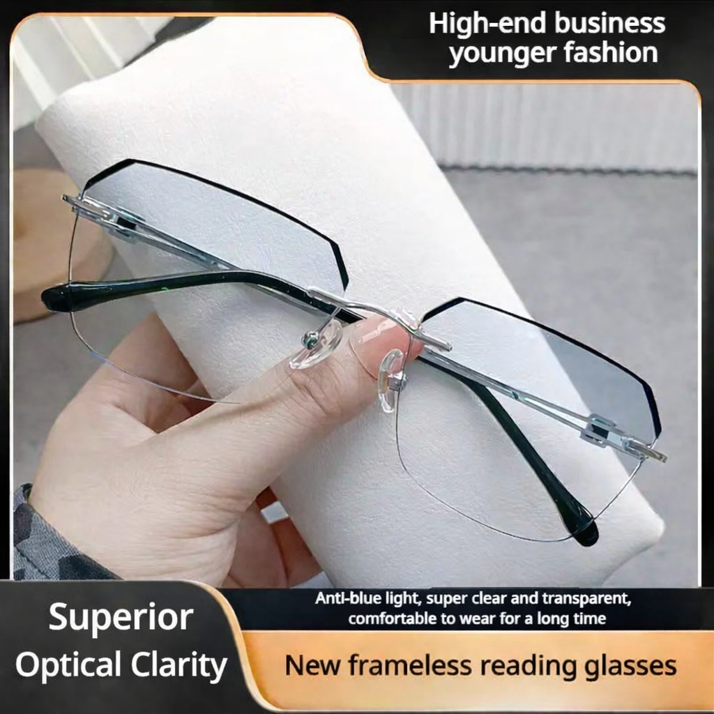 Ultra-lightweight anti-blue light integrated Progressive reading glasses