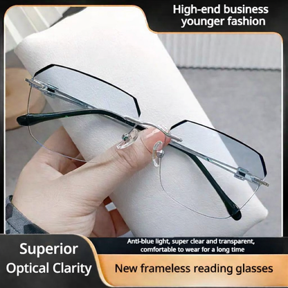 Ultra-lightweight anti-blue light integrated Progressive reading glasses