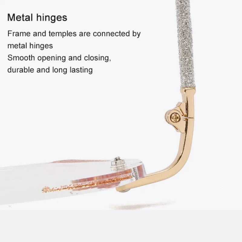 Ultralight Rimless Blue Light & UV Protection Progressives(+1.0~+7.0) Glasses