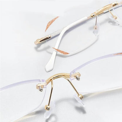 Ultralight Rimless Blue Light & UV Protection Progressives(+1.0~+7.0) Glasses