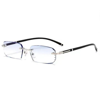 Fashion Diamond Rimless Blue Light Auto-Focus(+1.0~+7.0) Progressives Glasses